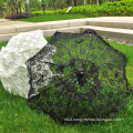 Wholesale fashion black lace decoration bridal party wedding lace umbrella